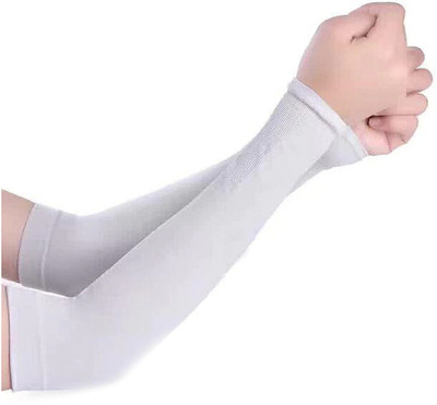 ARYA Cotton Arm Sleeve For Men & Women(Free, Grey)