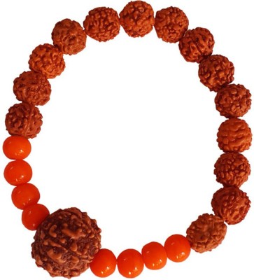 rich & famous Stone, Wood Beads, Coral Bracelet