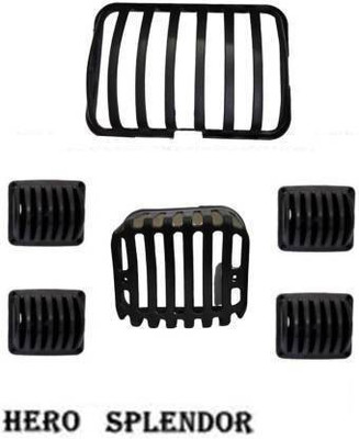IMAD TRADING Set Of 6 Headlight Grill Bike Headlight Grill(Black)