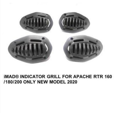 IMAD TRADING APACHE RTR 2020 INDICATOR GRILL Bike Headlight Grill(Black)