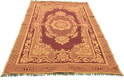 34% OFF on MANDHANIA Floral Single Top Sheet(Cotton, Red)