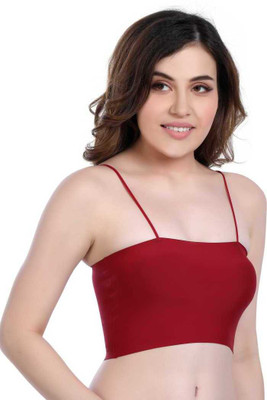Vinbila Women Cami Bra Lightly Padded Bra(Maroon)