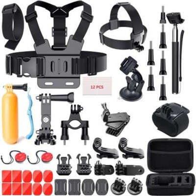 housemate Flat Surface Flat Placement Camera Mount (Black) Strap(Black)