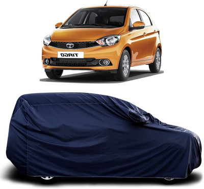 SanginiSang Car Cover For Tata Tiago (With Mirror Pockets)(Blue)