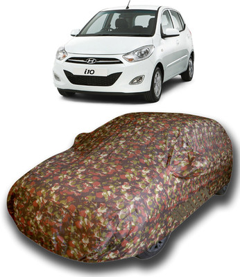 KUSHWAHA Car Cover For Hyundai i10 (With Mirror Pockets)(Multicolor)