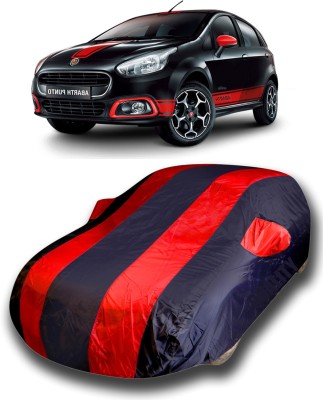 KASHYAP FASHION WORLD Car Cover For Fiat Abarth Punto (With Mirror Pockets)(Multicolor)