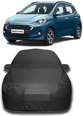 APNEK Car Cover For Hyundai Grand i10 (With Mirror Pockets)(Grey)