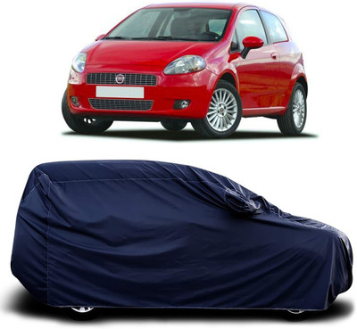 KUSHWAHA Car Cover For Fiat Grande Punto (With Mirror Pockets)(Blue)