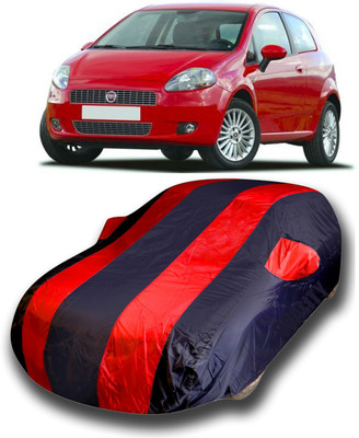 KUSHWAHA Car Cover For Fiat Grande Punto (With Mirror Pockets)(Multicolor)