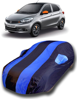 siddharth fashion Car Cover For Tata Tiago (With Mirror Pockets)(Blue)