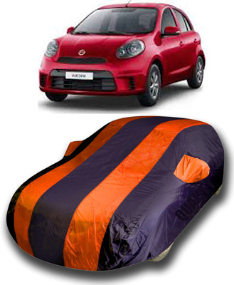 siddharth fashion Car Cover For Nissan Micra (With Mirror Pockets)(Multicolor)
