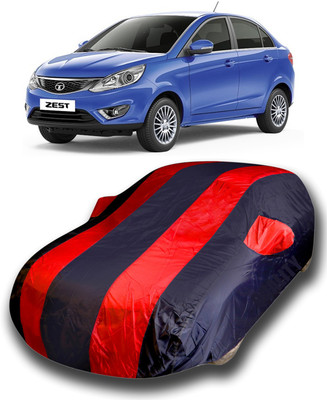 KUSHWAHA Car Cover For Tata Zest (With Mirror Pockets)(Red, Blue)