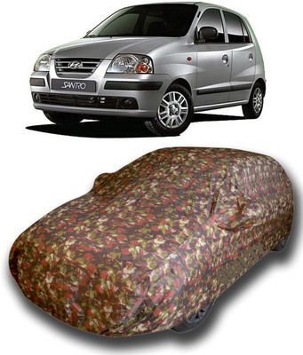 KASHYAP FASHION WORLD Car Cover For Hyundai Santro (With Mirror Pockets)(Multicolor)