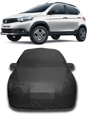 siddharth fashion Car Cover For Tata Tiago NRG (With Mirror Pockets)(Grey)