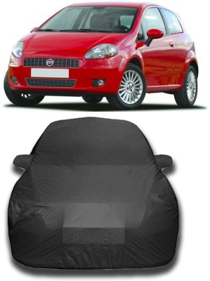 KUSHWAHA Car Cover For Fiat Grande Punto (With Mirror Pockets)(Grey)