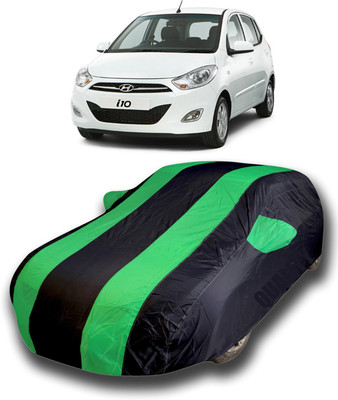 KUSHWAHA Car Cover For Hyundai i10 (With Mirror Pockets)(Multicolor)