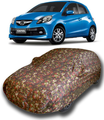 KUSHWAHA Car Cover For Honda Brio (With Mirror Pockets)(Multicolor)