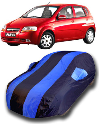 SanginiSang Car Cover For Chevrolet Aveo U-VA (With Mirror Pockets)(Multicolor)