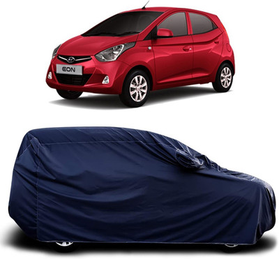 KUSHWAHA Car Cover For Hyundai Eon (With Mirror Pockets)(Blue)