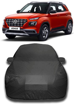 KUSHWAHA Car Cover For Hyundai Venue (With Mirror Pockets)(Grey)