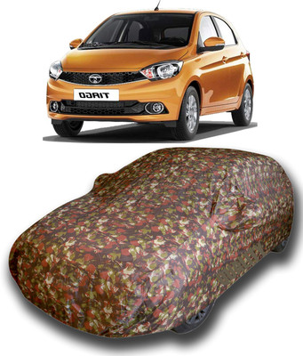 KUSHWAHA Car Cover For Tata Tiago (With Mirror Pockets)(Multicolor)