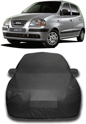KASHYAP FASHION WORLD Car Cover For Hyundai Santro (With Mirror Pockets)(Grey)