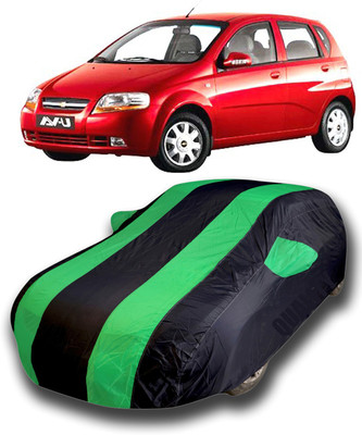 SanginiSang Car Cover For Chevrolet Aveo U-VA (With Mirror Pockets)(Multicolor)