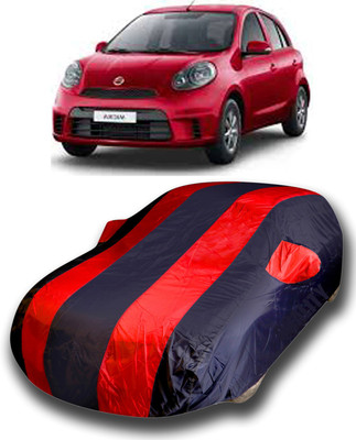 siddharth fashion Car Cover For Nissan Micra (With Mirror Pockets)(Multicolor)