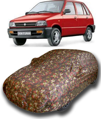 SanginiSang Car Cover For Maruti Suzuki 800 (With Mirror Pockets)(Multicolor)