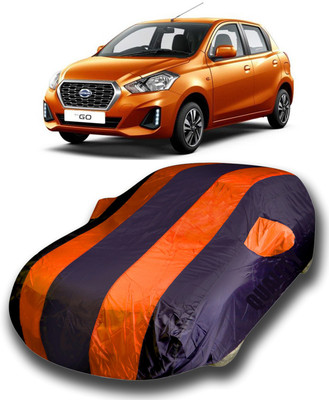 KUSHWAHA Car Cover For Datsun Go (With Mirror Pockets)(Multicolor)