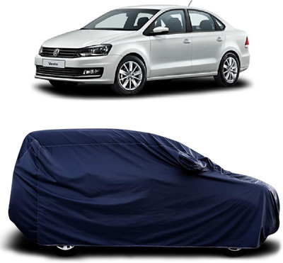 KUSHWAHA Car Cover For Volkswagen Vento (With Mirror Pockets)(Blue)