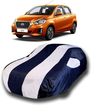 SanginiSang Car Cover For Datsun Go (With Mirror Pockets)(Multicolor)