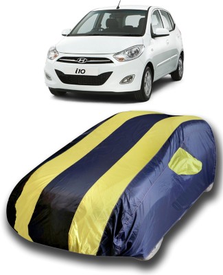 THE REAL ARV Car Cover For Hyundai i10 (With Mirror Pockets)(Multicolor)