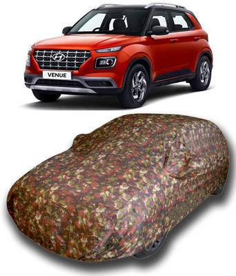 KUSHWAHA Car Cover For Hyundai Venue (With Mirror Pockets)(Multicolor)