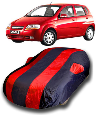 SanginiSang Car Cover For Chevrolet Aveo U-VA (With Mirror Pockets)(Multicolor)