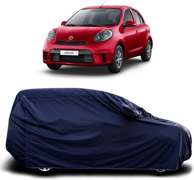 Gavya Car Cover For Nissan Micra Active (With Mirror Pockets)(Multicolor)