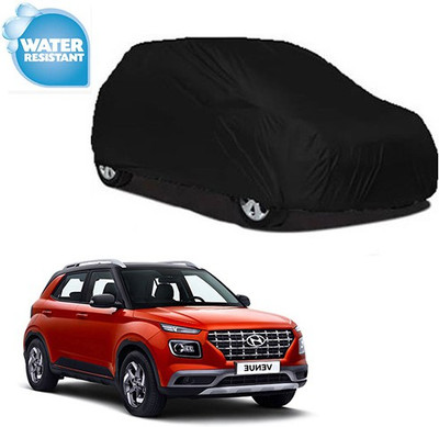 Motoren Car Cover For Hyundai Venue (With Mirror Pockets)(Black, For 2017 Models)