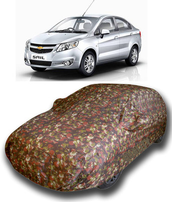 siddharth fashion Car Cover For Chevrolet Sail Hatchback (With Mirror Pockets)(Multicolor)