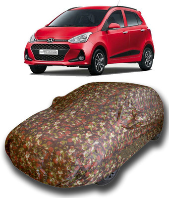 SanginiSang Car Cover For Hyundai Grand i10 (With Mirror Pockets)(Multicolor)