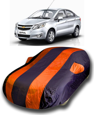Gavya Car Cover For Chevrolet Sail Hatchback (With Mirror Pockets)(Multicolor)