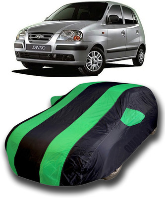 KASHYAP FASHION WORLD Car Cover For Hyundai Santro (With Mirror Pockets)(Multicolor)