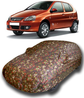 Gavya Car Cover For Tata Indica V2 (With Mirror Pockets)(Multicolor)