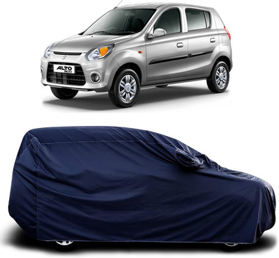 KASHYAP FASHION WORLD Car Cover For Maruti Suzuki Alto 800 (With Mirror Pockets)(Blue)