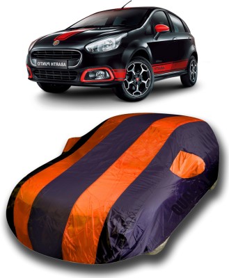 KASHYAP FASHION WORLD Car Cover For Fiat Abarth Punto (With Mirror Pockets)(Multicolor)