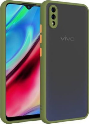 Express Buy Book Cover for Vivo Y91i(Green, Dual Protection, Pack of: 1)