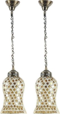 Onecya Royal Fancy HANGING gold stylish po2 Pendants Ceiling Lamp(White, Gold)