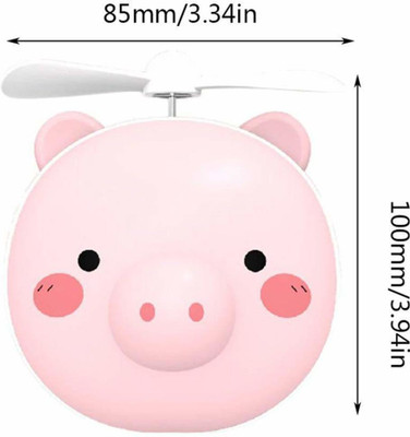 ShutterBugs in 1 Cartoon LED Makeup Mirror Light with USB Mini Fan