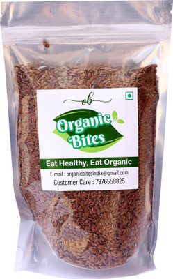 Organic Bites Roasted Flax Seeds Roasted Flax Seeds(400 g)