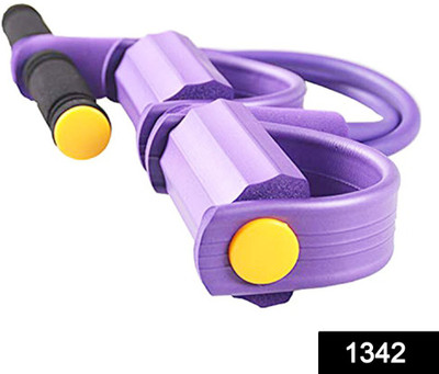 PRAMUKH Extra Strong Pull String Body Building Training, Pull Rope Rubber Exerciser Ab Exerciser(Purple)