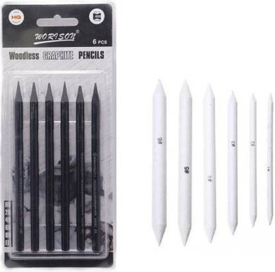 worisonn HB, 2B,4B,6B,8B,EE Pencil(Pack of 12)